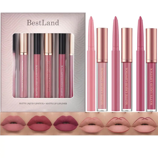 Best Land 6Pcs Matte Liquid Lipstick